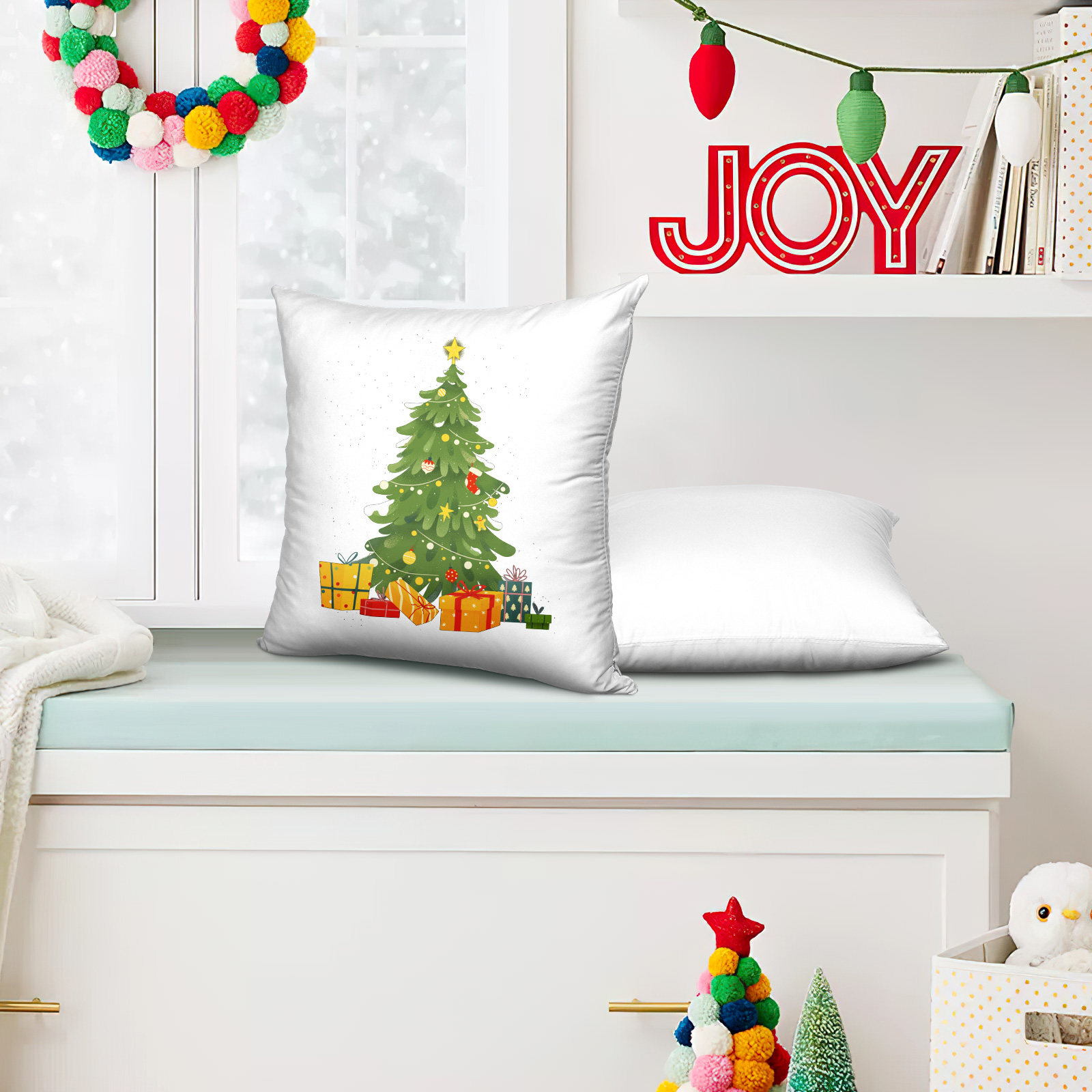 Pillow Cover Sublimation - 4 Pezzi Federe Bianche per Sublimazione